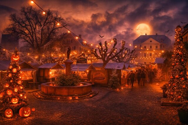 🎃✨HAPPY HALLOWEEN ✨👻  vom Rüdesheimer Weihnachtsmarkt der Nationen 🎄  Wir wünschen euch einen schaurig-schönen Tag voller Spaß
und Magie 🕯️✨  #HappyHalloween #RüdesheimerWeihnachtsmarkt #weinachtsmarktdernationen #christmas #weihnachten