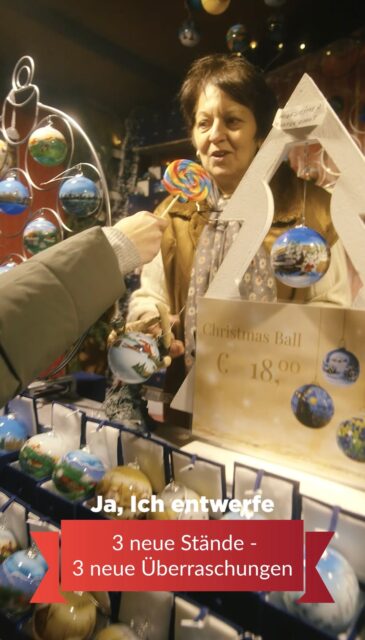 ✨🎄 Teil 2 unserer neuen Aussteller – noch mehr Weihnachtszauber für euch! 🎄 ✨ In unserem heutigen Video stellen wir euch drei weitere Highlights vor, die in diesem Jahr zum ersten Mal beim Rüdesheimer Weihnachtsmarkt der Nationen dabei sind – und die ihr auf keinen Fall verpassen dürft! 🌍❤️ 🕯️ Kerzenmanufaktur Söthe
Tausende handgefertigte Kerzen in allen Farben, Formen und Düften – von klassisch bis außergewöhnlich. Ein Stand, der in diesem Jahr wortwörtlich für Lichtmomente sorgt. 🎨 Codruta Custers aus Belgien
Ihre handbemalten Weihnachtskugeln sind kleine Kunstwerke – jede einzelne ein echtes Unikat. Perfekt für alle, die ihren Baum besonders und persönlich schmücken möchten. ☕ Keramiktassen-Stand
Zum Schluss besuchen wir einen Stand voller wunderschöner Keramiktassen – in vielen Farben, Formen und Designs. Ideal für den nächsten Glühwein, Tee oder zum Verschenken. Alle drei Stände findet ihr in der Rheinstraße. Welche dieser drei Neuheiten gefällt euch am besten? ✨ #RüdesheimerWeihnachtsmarkt #WeihnachtsmarktderNationen #NeueAussteller #KerzenManufakturSöthe #CodrutaCusters #HandbemalteWeihnachtskugeln #Keramiktassen #WeihnachtenInRüdesheim #30JahreMagie