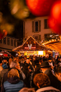 Ruedesheimer weihnachtsmarkt 03 Glühweinhütte Miniatur