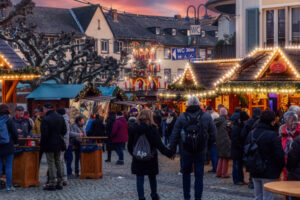 Ruedesheimer weihnachtsmarkt 11 Marktplatz Miniatur